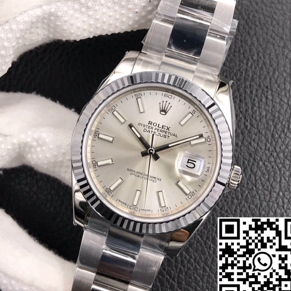 Dial Rolex VS Silver M126334-0003 Datejust Factory 0509